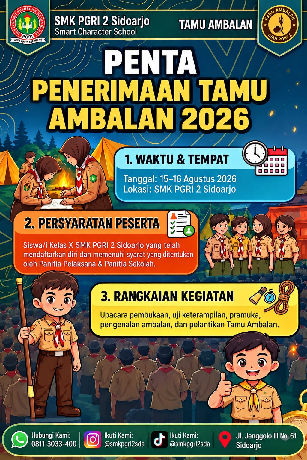 PENERIMA TAMU AMBALAN HARI PERTAMA
